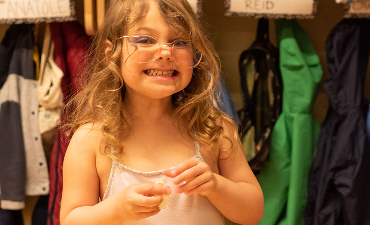 Smiling toddler girl